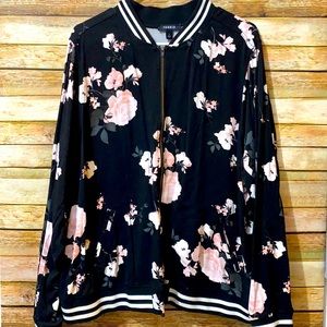 Torrid Floral Bomber Jacket
